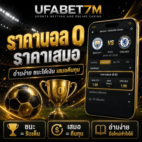 ราคาบอล 0 อ่านง่าย ชนะได้เงิน เสมอคืนทุน